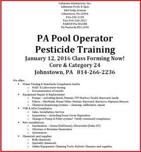 PA Pest Class Flyer Jan 2016