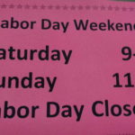 Labor Day Weekend Hours